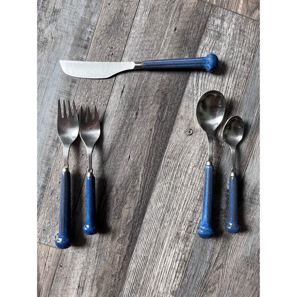 vintage Denby Langley cutlery. 5 pc setting - 12 available - Picture 1 of 1
